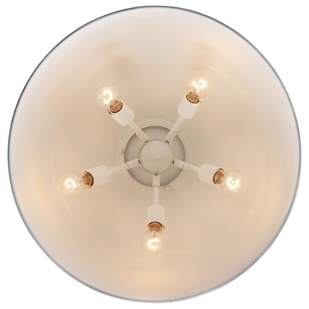 Golden Lighting Alison 5-Light Pendant with Teal Shade in Vintage Gold, , large