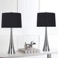 LumiSource Diana Metal Table Lamp in Polished Nickel (Set of 2), , large