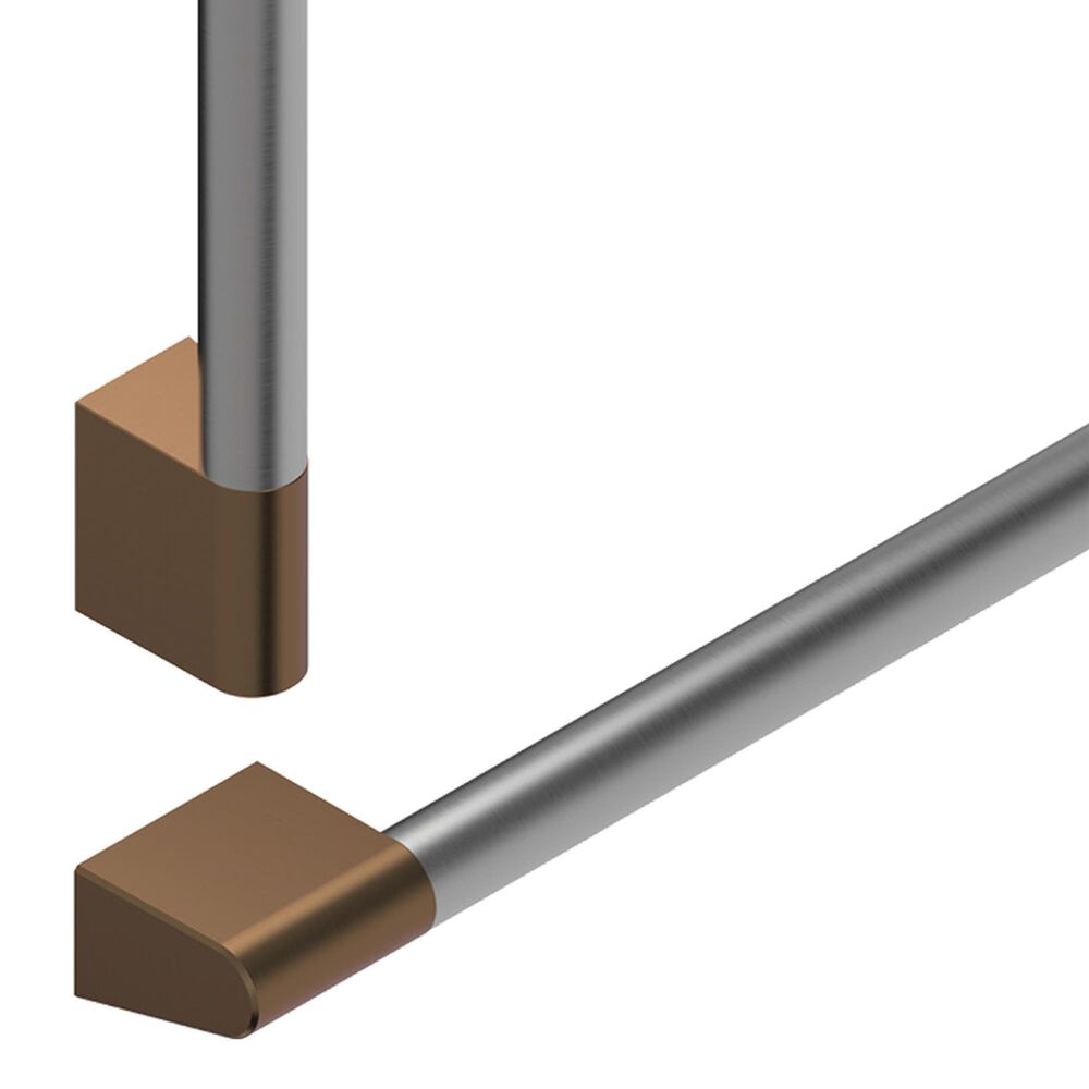 Fisher &amp; Paykel 36&quot; Professional Round Flush Handle Kit for Integrated Refrigerator Freezer in Stainless Steel and Dark Copper, , large