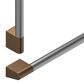 Fisher & Paykel 36" Professional Round Flush Handle Kit for Integrated Refrigerator Freezer in Stainless Steel and Dark Copper, , large