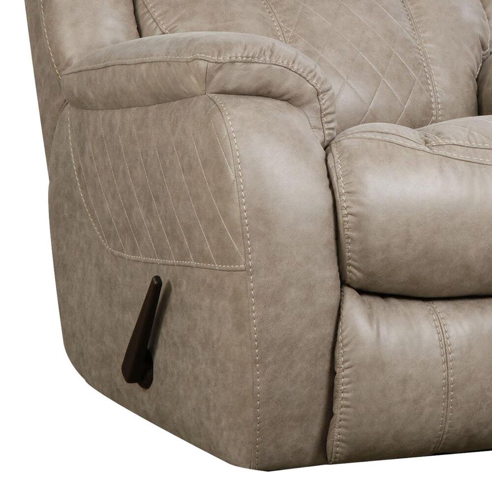 HomeStretch Dayton Manual Rocker Recliner in Mushroom, , large