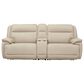 Ashley Double Deal 3-Piece Power Symmetrical Reclining Sectional Loveseat with Console in Almond, , large