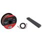 Helios 3-Piece 7 Outlet Surge Protector and 50" 16-Gauge Speaker Wire with Black Series 16" Subwoofer Cable in Black, , large