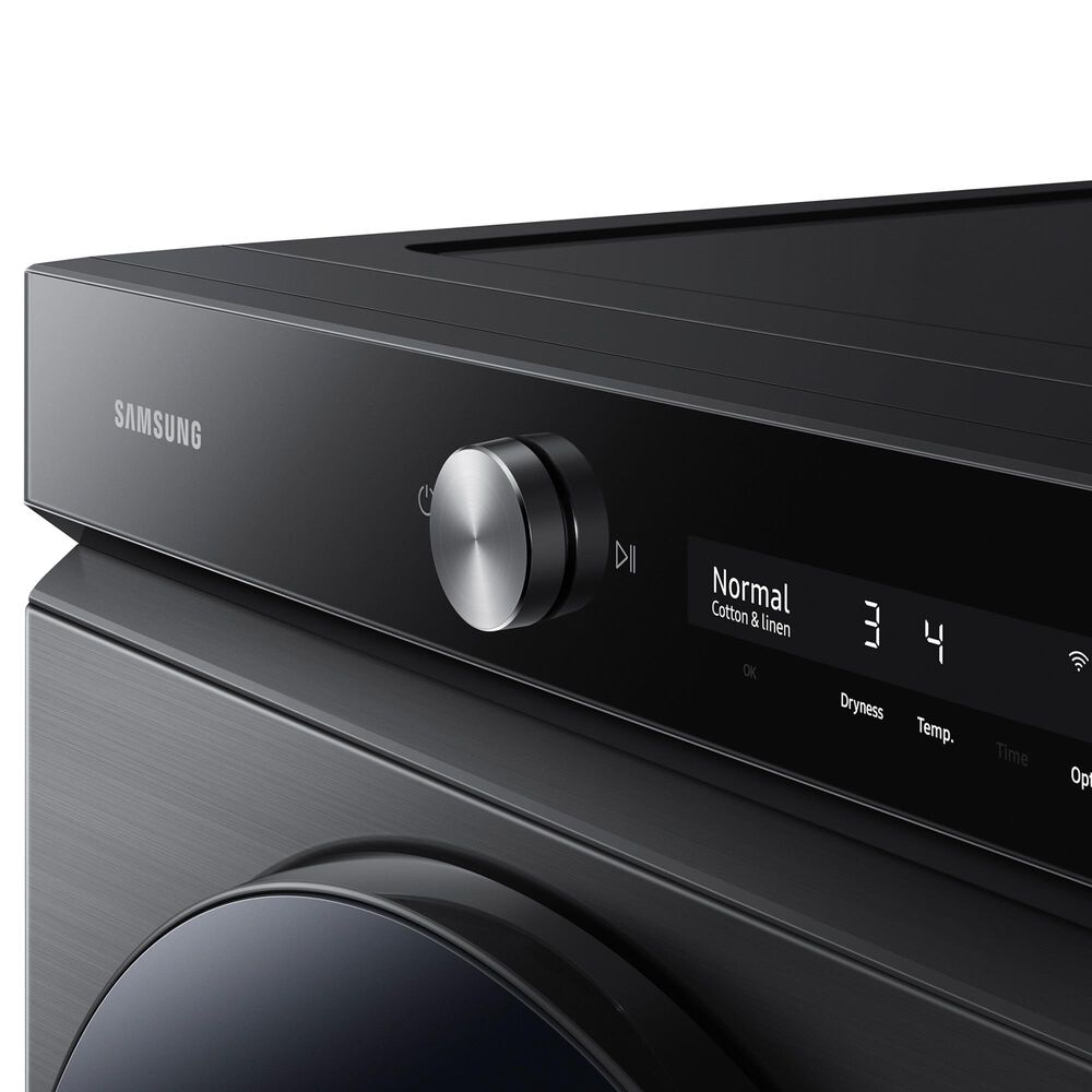 Samsung Bespoke 7.6 Cu. Ft. Front Load Electric Dryer with AI Optimal Dry and Super Speed Dry in Brushed Black, , large