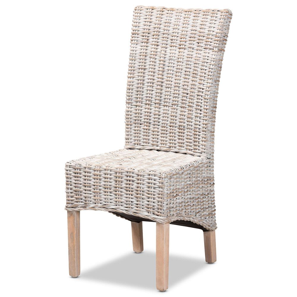 Baxton Studio Trianna Side Chair in Whitewashed and Natural Brown, , large