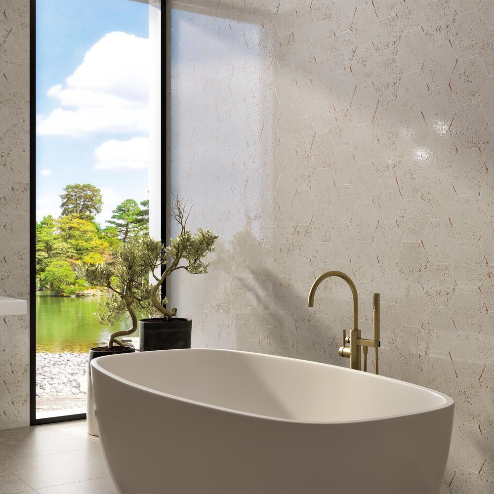 Emser Metamor Copan 8&quot; x 9&quot; Hexagon Glazed Porcelain Tile, , large