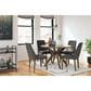 Ashley Lyncott Side Chair with Charcoal Cushion in Brown, , large