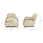 Jennifer Taylor Home Enchante Accent Chair in Taupe Beige, , large