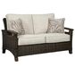 Ashley Paradise Trail Loveseat in Medium Brown, , large