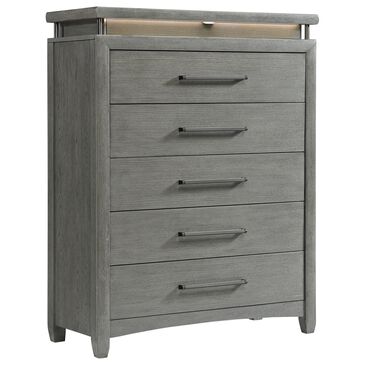 Davis International Cameron 6-Drawer Chest in Gray, , large