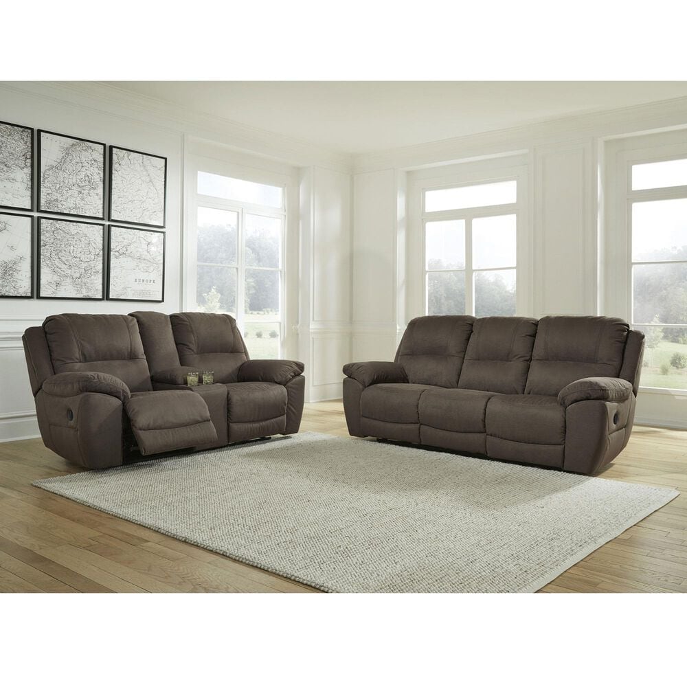 Ashley Next-Gen Gaucho Manual Reclining Sofa in Espresso, , large