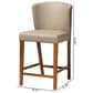 Baxton Studio Olivia Counter Stool in Dark Walnut (Set of 2), , large