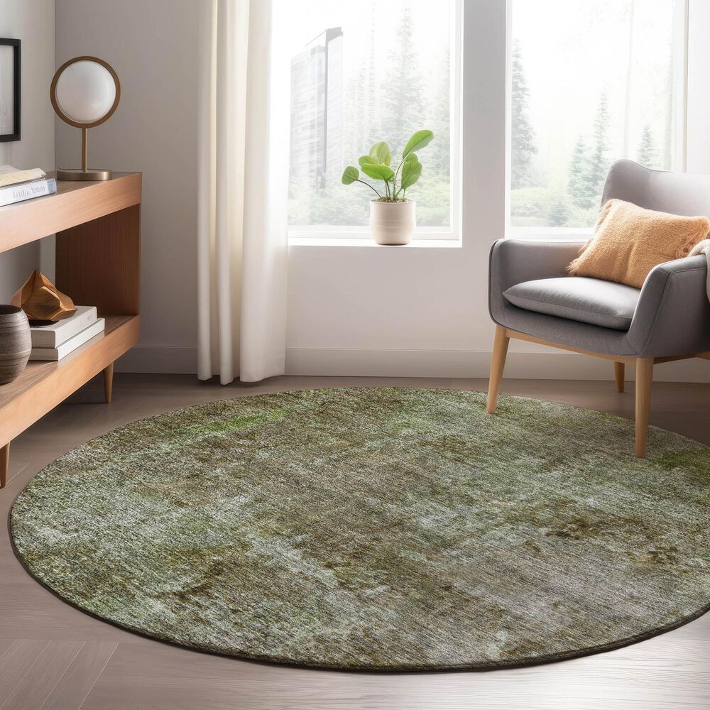 Dalyn Rug Company Trevi TV9 8&#39; Round Mocha Area Rug, , large