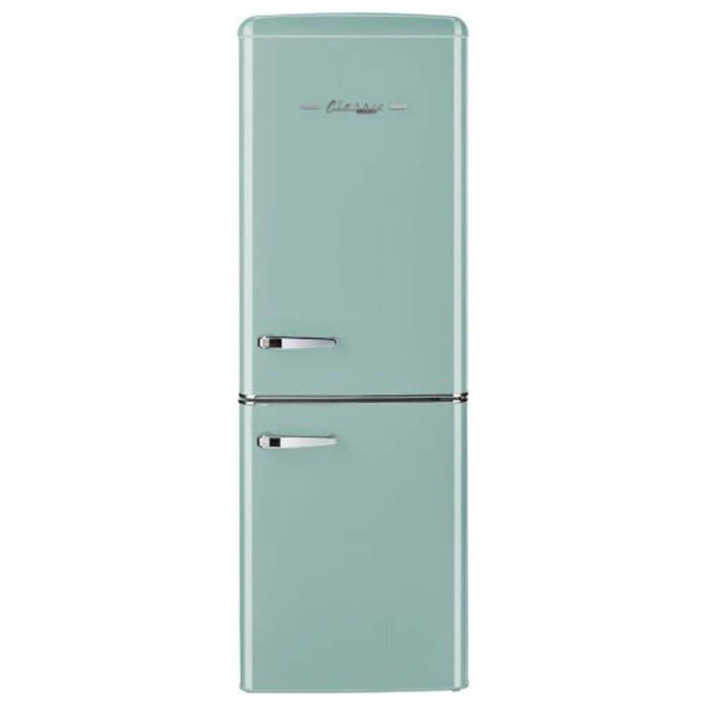 Unique Appliances Classic Retro 7 Cu. Ft. Bottom Freezer Refrigerator in Ocean Mist Turquoise, , large