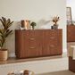 Hearth and Haven 6-Drawer Dresser in Walnut, , large