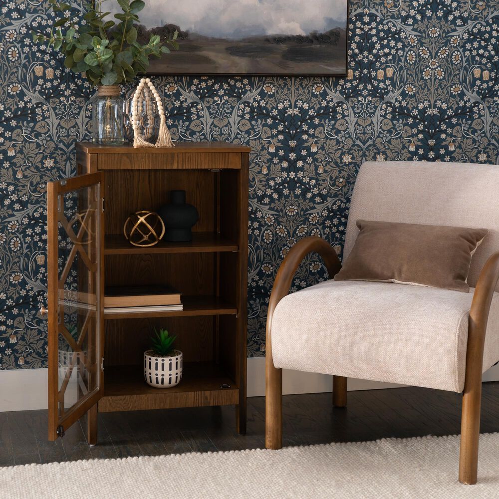 Linon Home Decor Fetti Small Cabinet in Brown, , large
