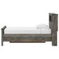 Ashley Frandern Twin Bookcase Bed with Storage in Warm Gray, , large