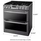 LG Dual Fuel Double Oven Range in Textured Steel, , large