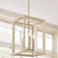 Golden Lighting Kimber 3-Light Pendant in Brass and Light Natural, , large