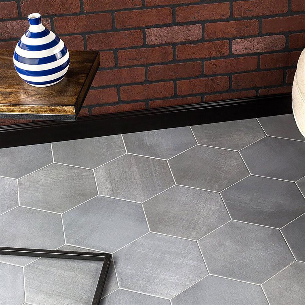 Soho Studio Elementary Gris 10&quot; x 10&quot; Porcelain Tile, , large
