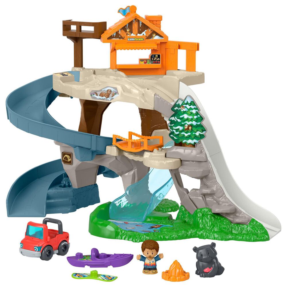 Fisher Price Ultimate Mountain Playset with Vehicle and Figures, , large