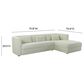Tov Furniture Callie RAF Sectional in Cream Velvet, , large