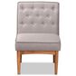 Baxton Studio Riordan Side Chair with Grey Cushion in Walnut Brown, , large