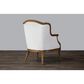 Baxton Studio Charlemagne Accent Chair in Off-White, , large