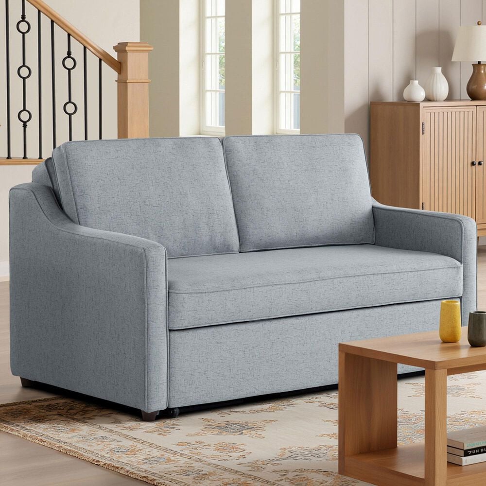 Lifestyle Solutions Carey Convertible Sofa in Light Gray, , large