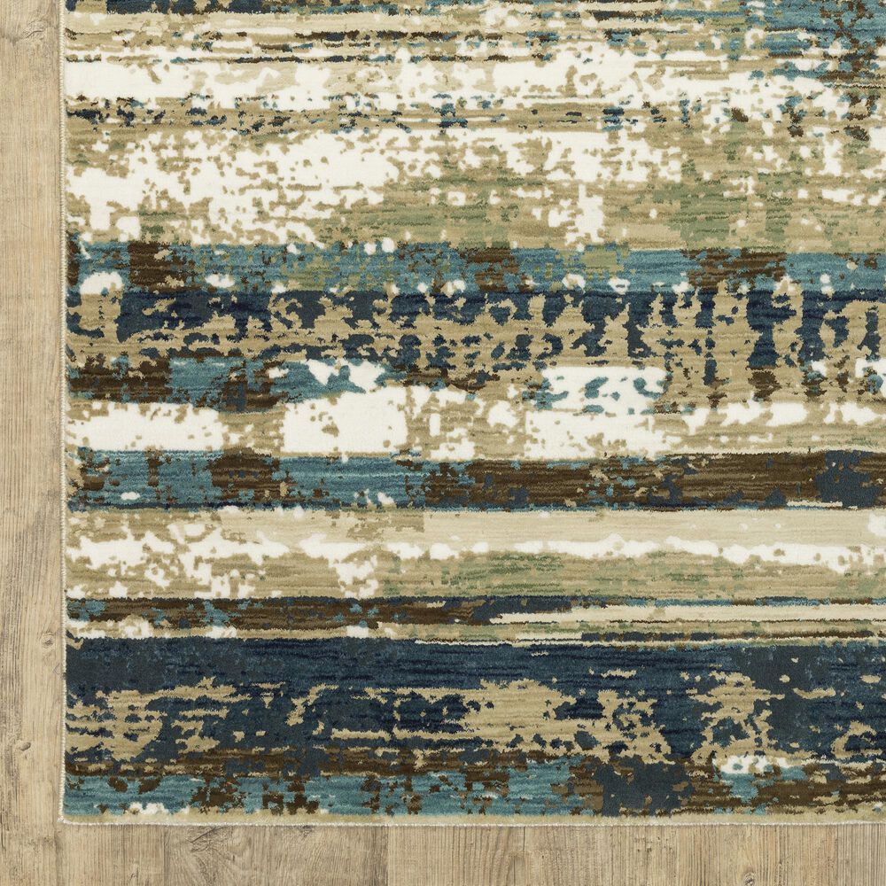 Oriental Weavers Reed RE02A 9&#39;10&quot; x 12&#39;10&quot; Beige and Blue Area Rug, , large