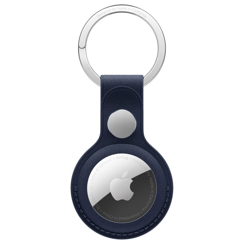 Apple FineWoven Key Ring for AirTag in Deep Blue, , large