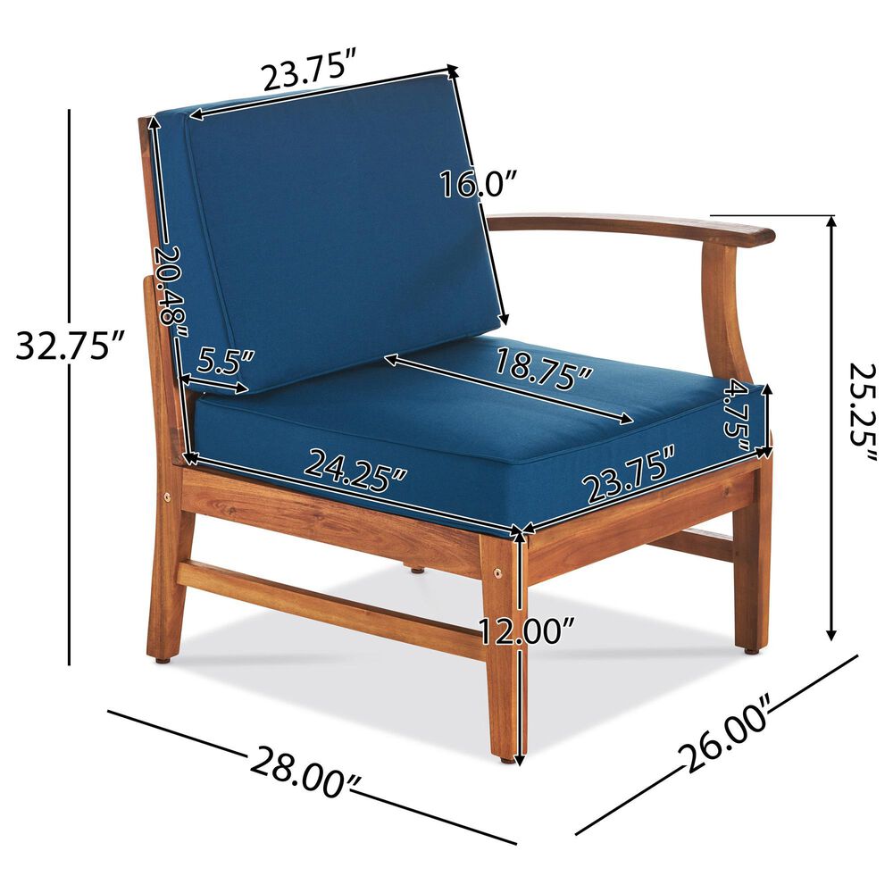 HOMLUX 7-Piece Patio Furniture Set in Blue, , large