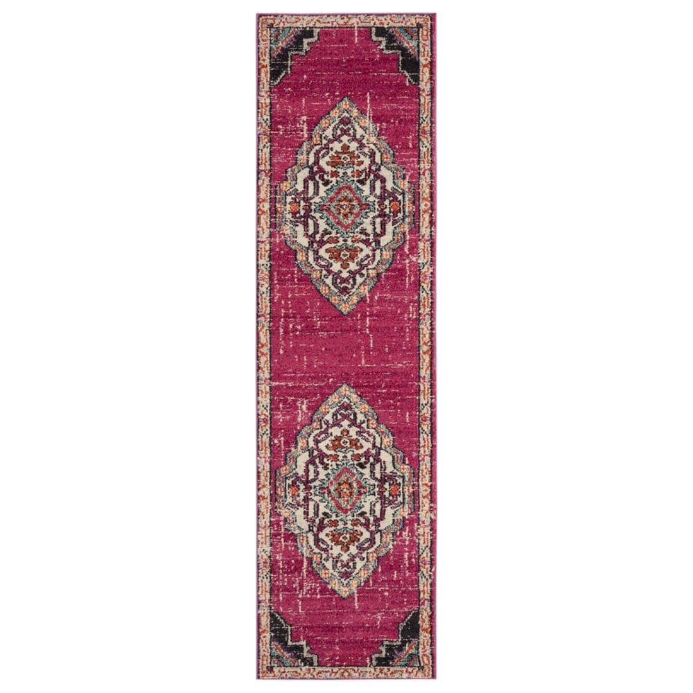 Safavieh Monaco MNC254D 2"2" x 8" Pink Runner, , large