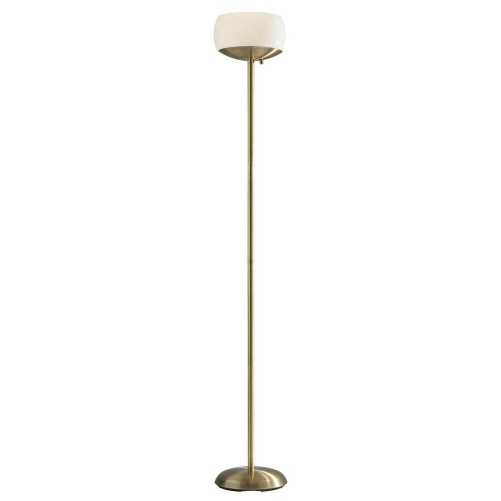 Adesso Jessica Torchiere in Antique Brass, , large