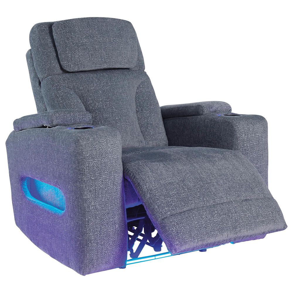 Ashley Forest Lake Power Recliner in Steel, , large