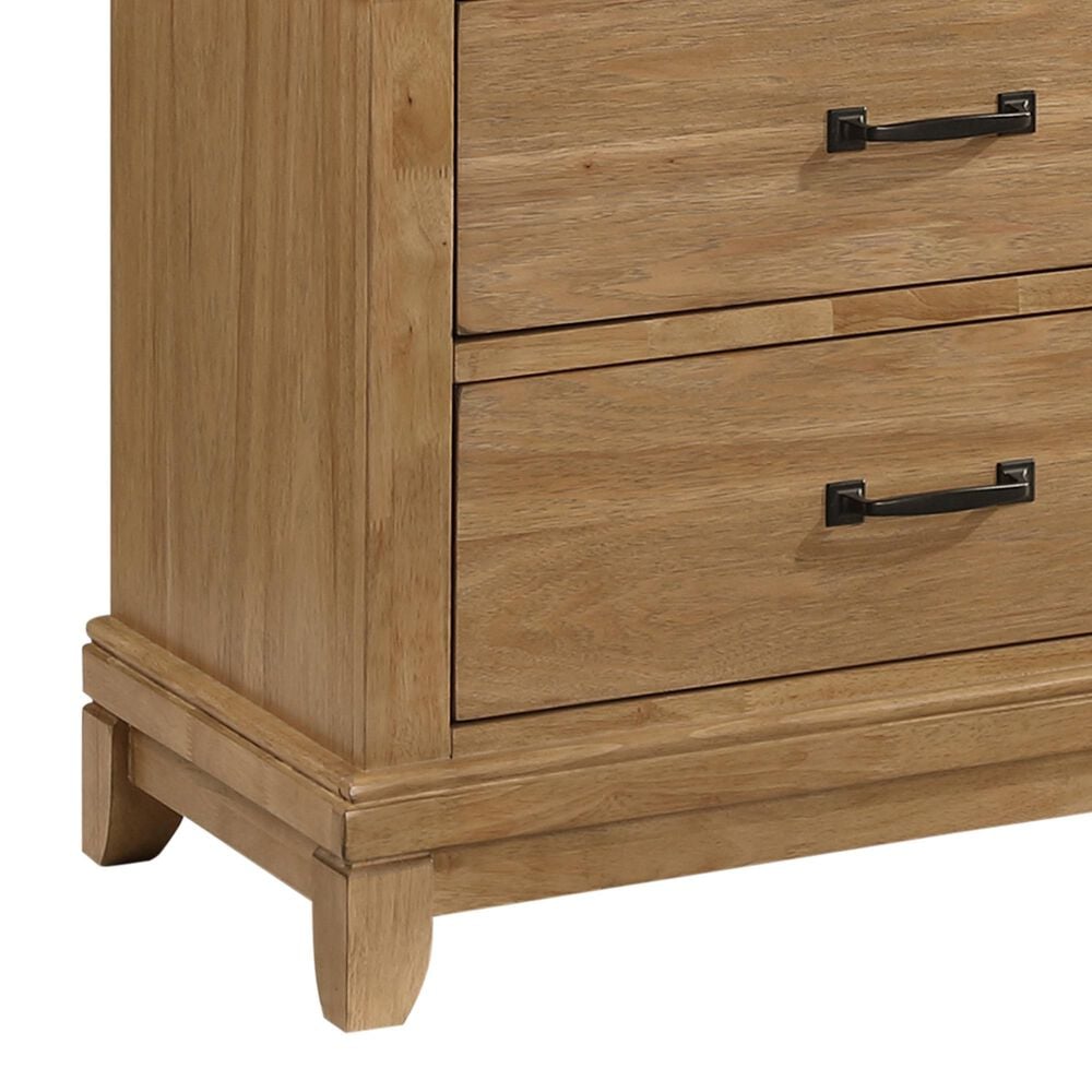 New Heritage Design Sunstone 6 Drawer Dresser Only in Honey Tan, , large