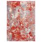 Safavieh Aston 4" x 6" Red and Grey Area Rug, , large