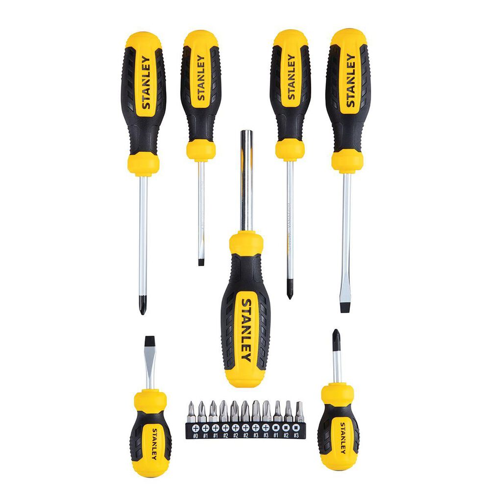 Dewalt 17-Piece Screwdriver Set in Yellow, Black and Chrome, , large