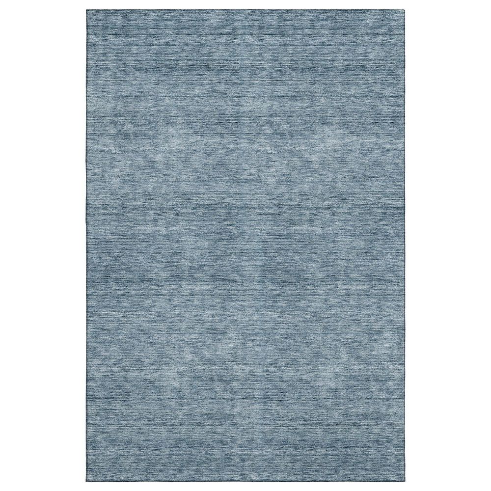 Dalyn Rug Company Soft Essentials Solid Denim 3" x 5" Indoor/Outdoor Area Rug, , large