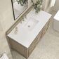 James Martin Vanities Lorelai 48" Single Vanity in Whitewashed Oak with 3 cm White Zeus Quartz Top, , large