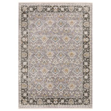 Oriental Weavers Maharaja Serbia 91E 5"3" x 7"6" Gray and Blue Area Rug, , large