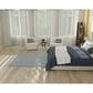 Nourison Courtyard Ivory and Aqua 6" Square Indoor/Outdoor Area Rug, , large