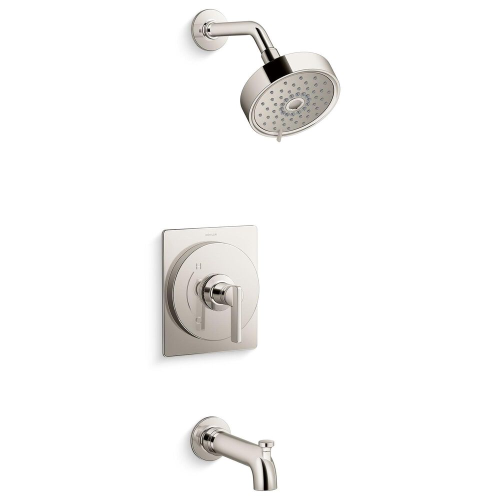 Kohler Castia Rite-Temp Bath and Shower Faucet Trim Kit with 1.75 gpm in Vibrant Polished Nickel, , large