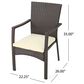 Noble House Courtland 7-Piece Patio Dining Set in Teak and Brown, , large