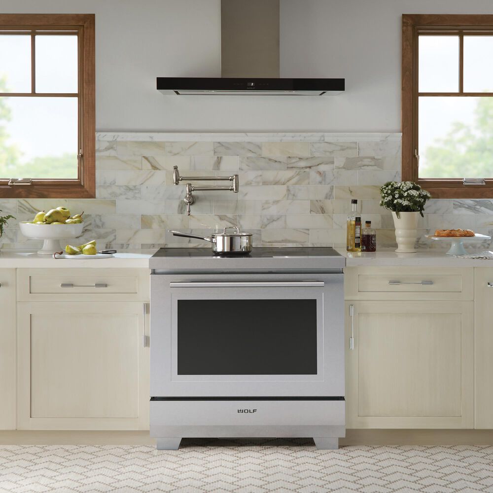Wolf 36" Induction Range in Stainless Steel Shop NFM
