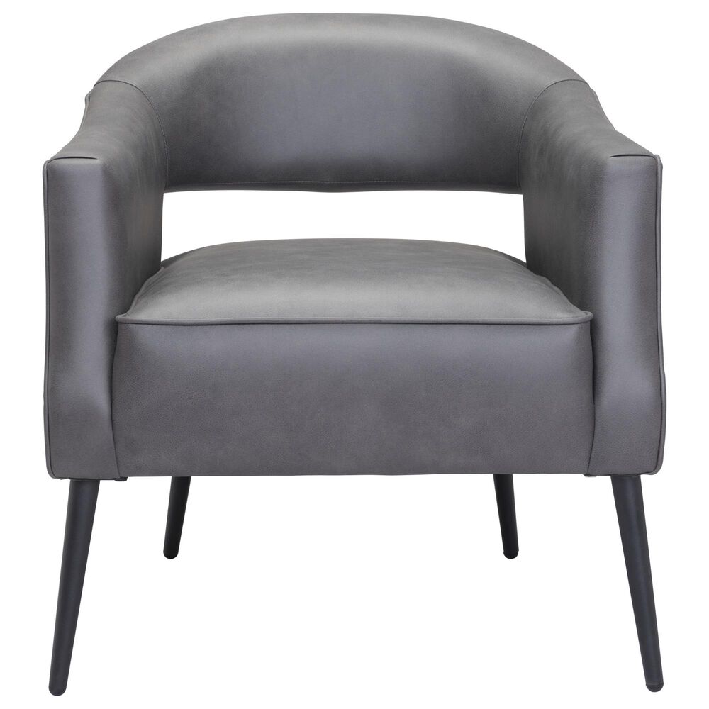 Zuo Modern Berkeley Accent Chair in Vintage Gray and Gold, , large