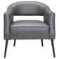 Zuo Modern Berkeley Accent Chair in Vintage Gray and Gold, , large