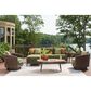 Ashley Horizon Hall Outdoor Ottoman with Cushion in Green, , large