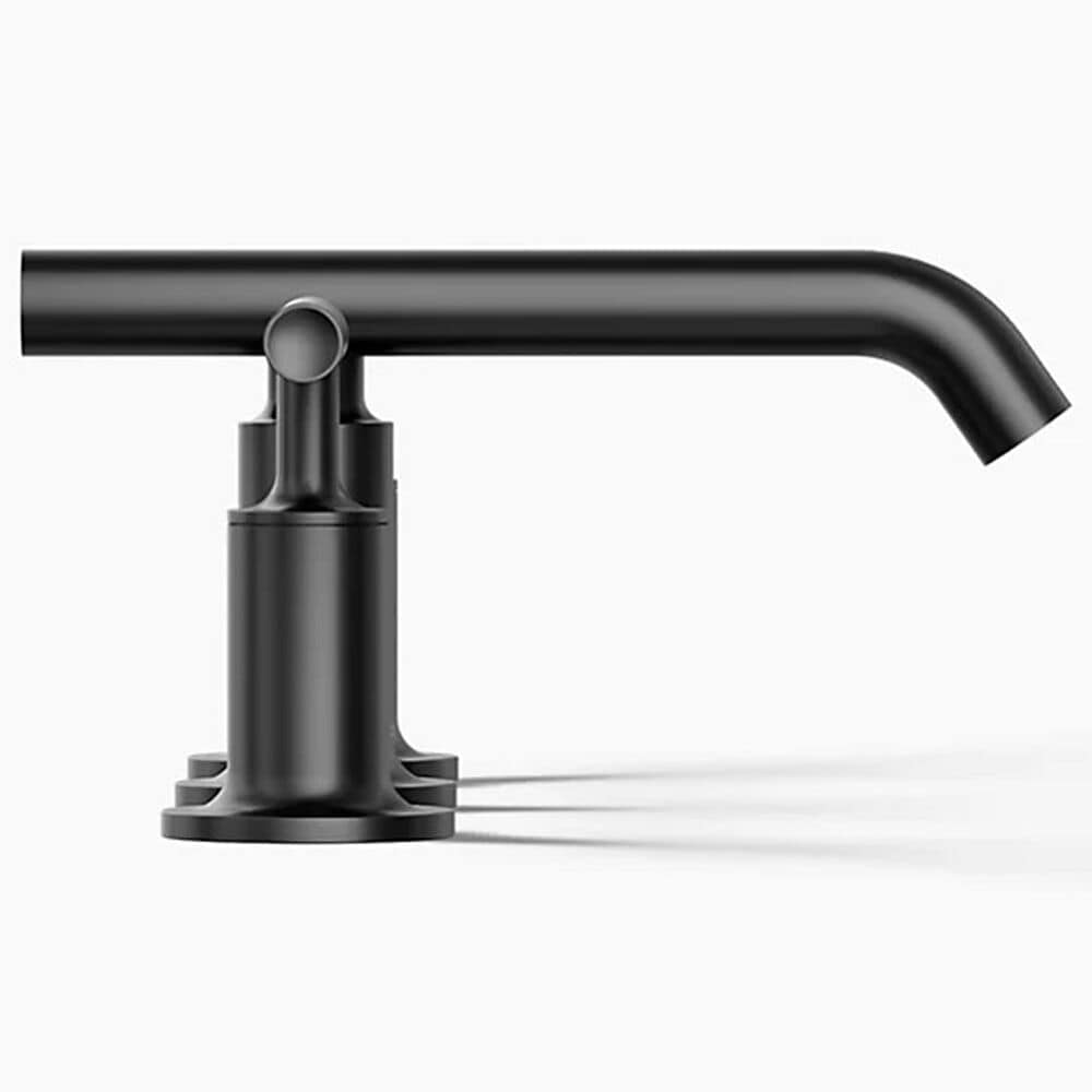 Kohler Purist Widespread Bathroom Sink Faucet in Matte Black, , large