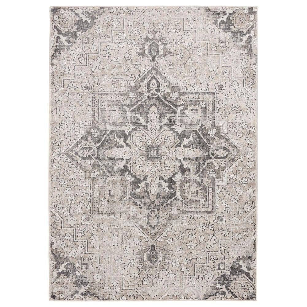 Central Oriental Clearwater Taylin 5"3" x 7"6" Oyster and Mushroom Area Rug, , large